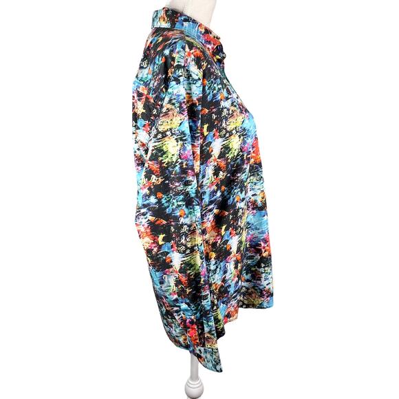 Jared Lang Button Down Shirt Tropical Fish Large Vacation - Picture 6 of 11